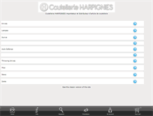 Tablet Screenshot of coutellerie-harpignies.com